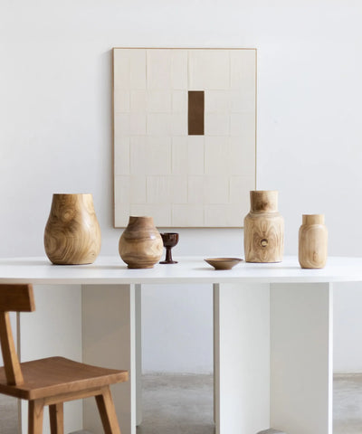Vases en bois