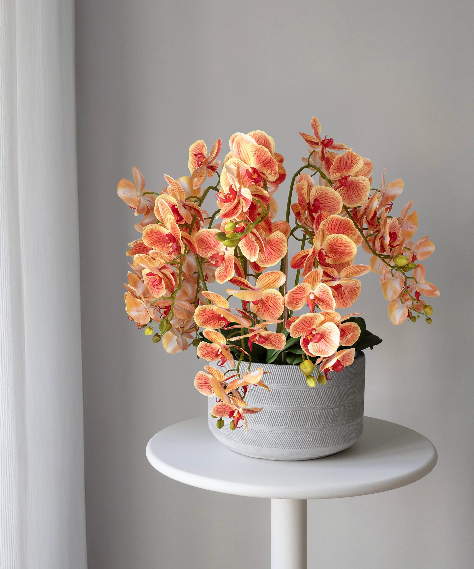 Lina artificial orchid with ceramic pot